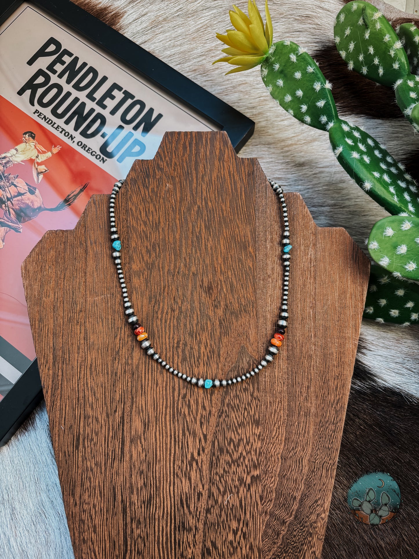 16in - 3mm to 5mm Graduated Multicolored Pearl Strand