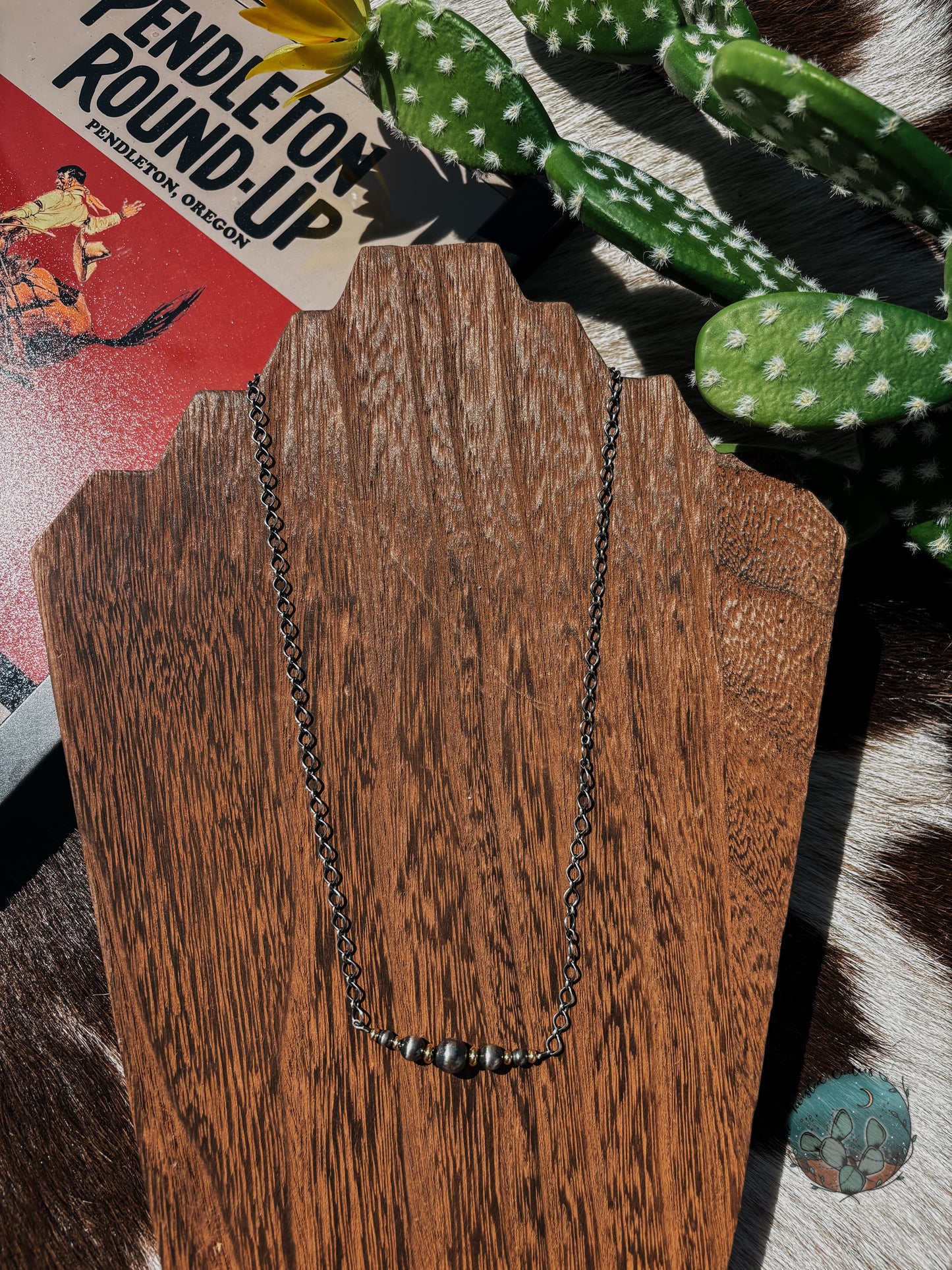 Desert Rose Bar Necklace