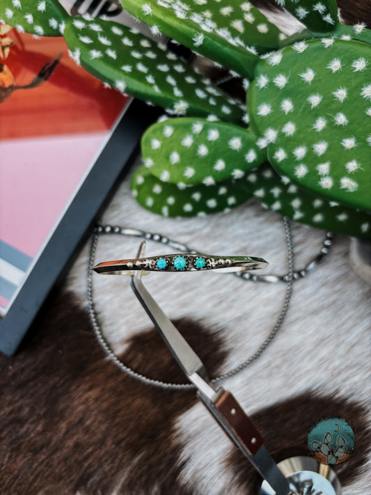 3 Stone Turquoise Bracelet