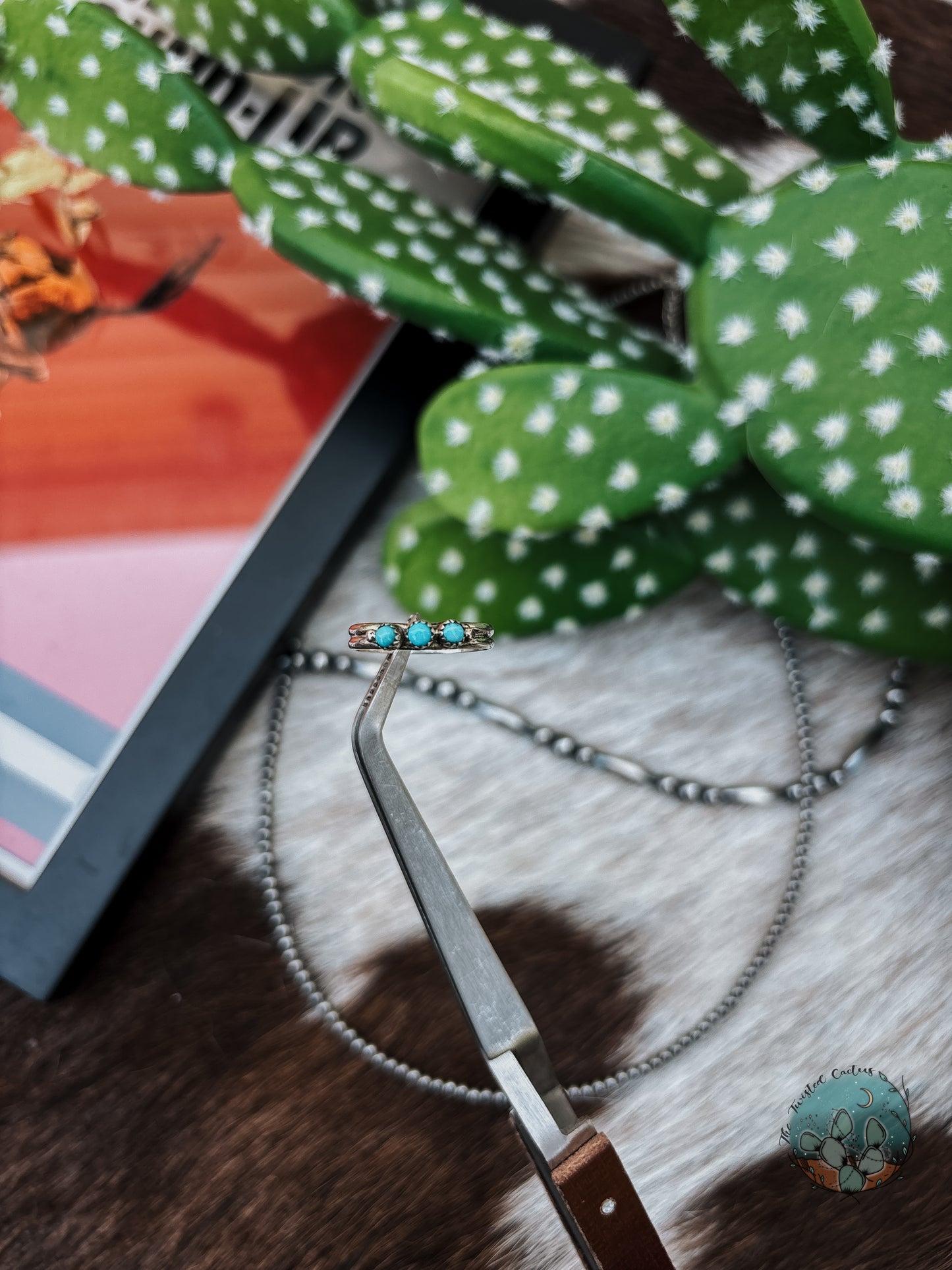 3 Stone Turquoise Ring