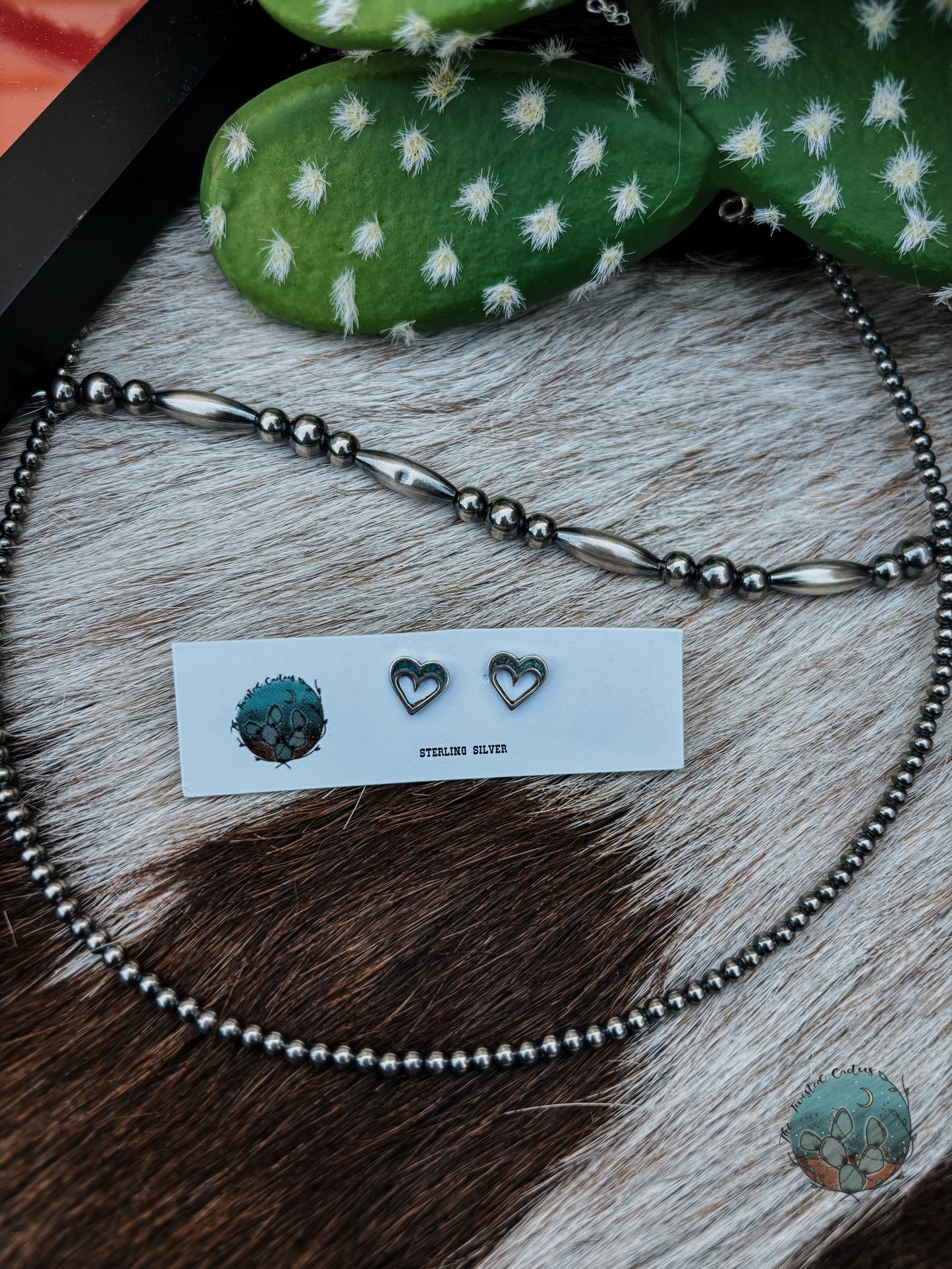 Inlay Heart Studs