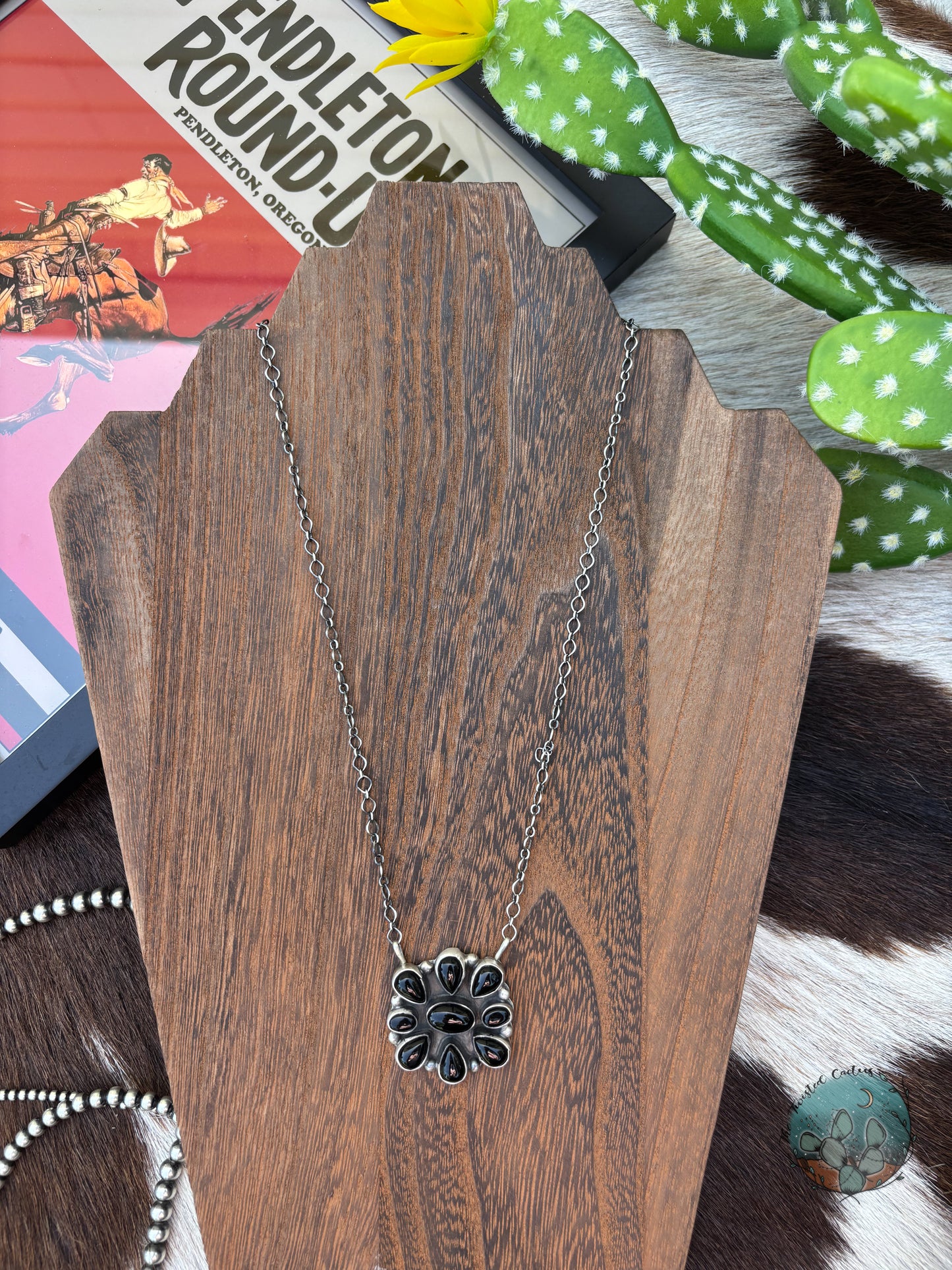 Onyx Cluster Necklace