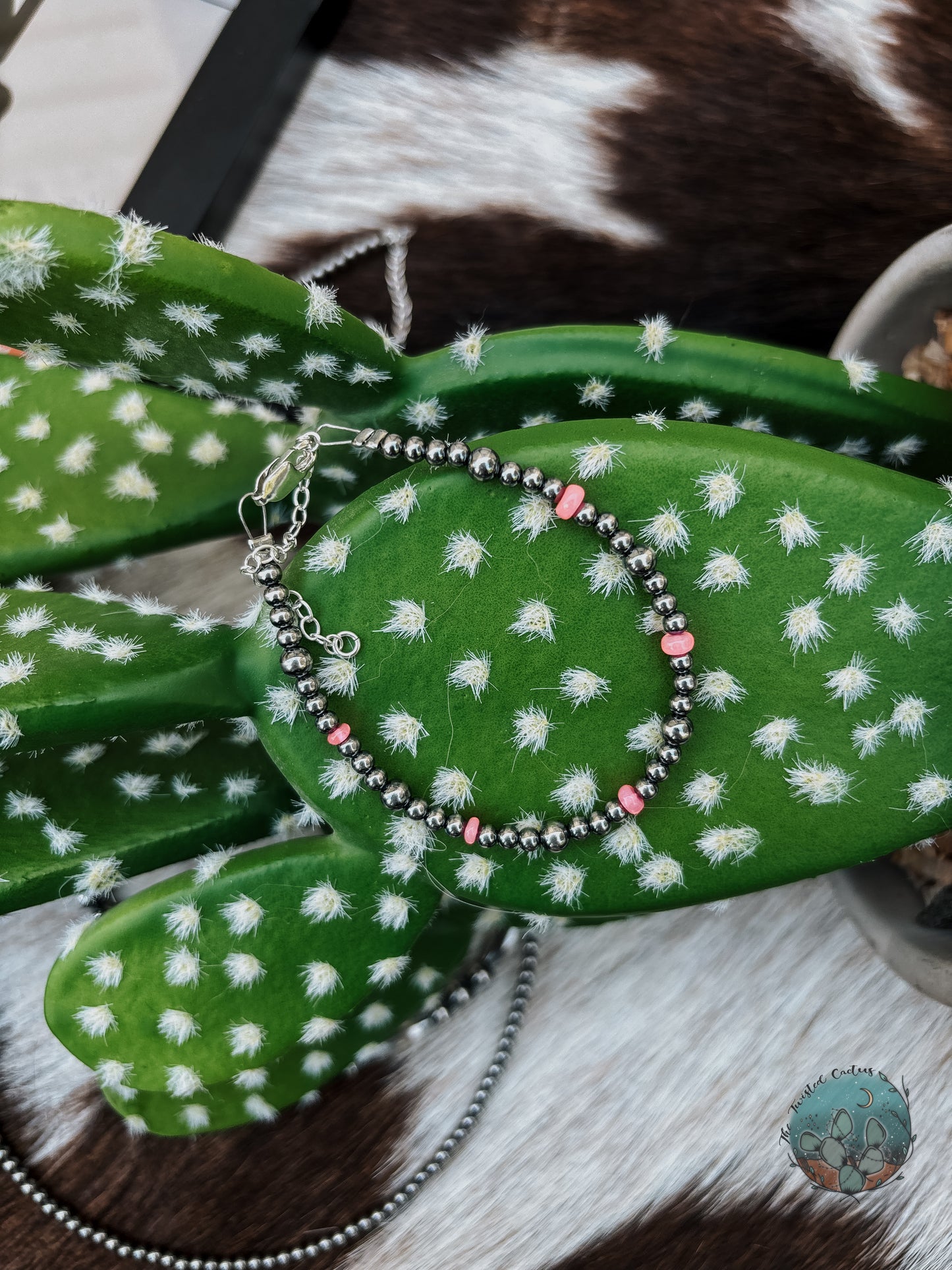 Pink Opal Sterling Silver Pearl