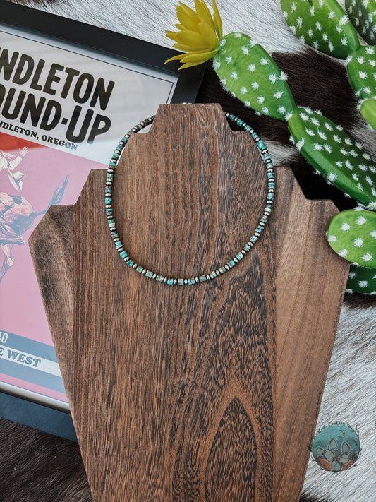 Turquoise Heishi Necklace