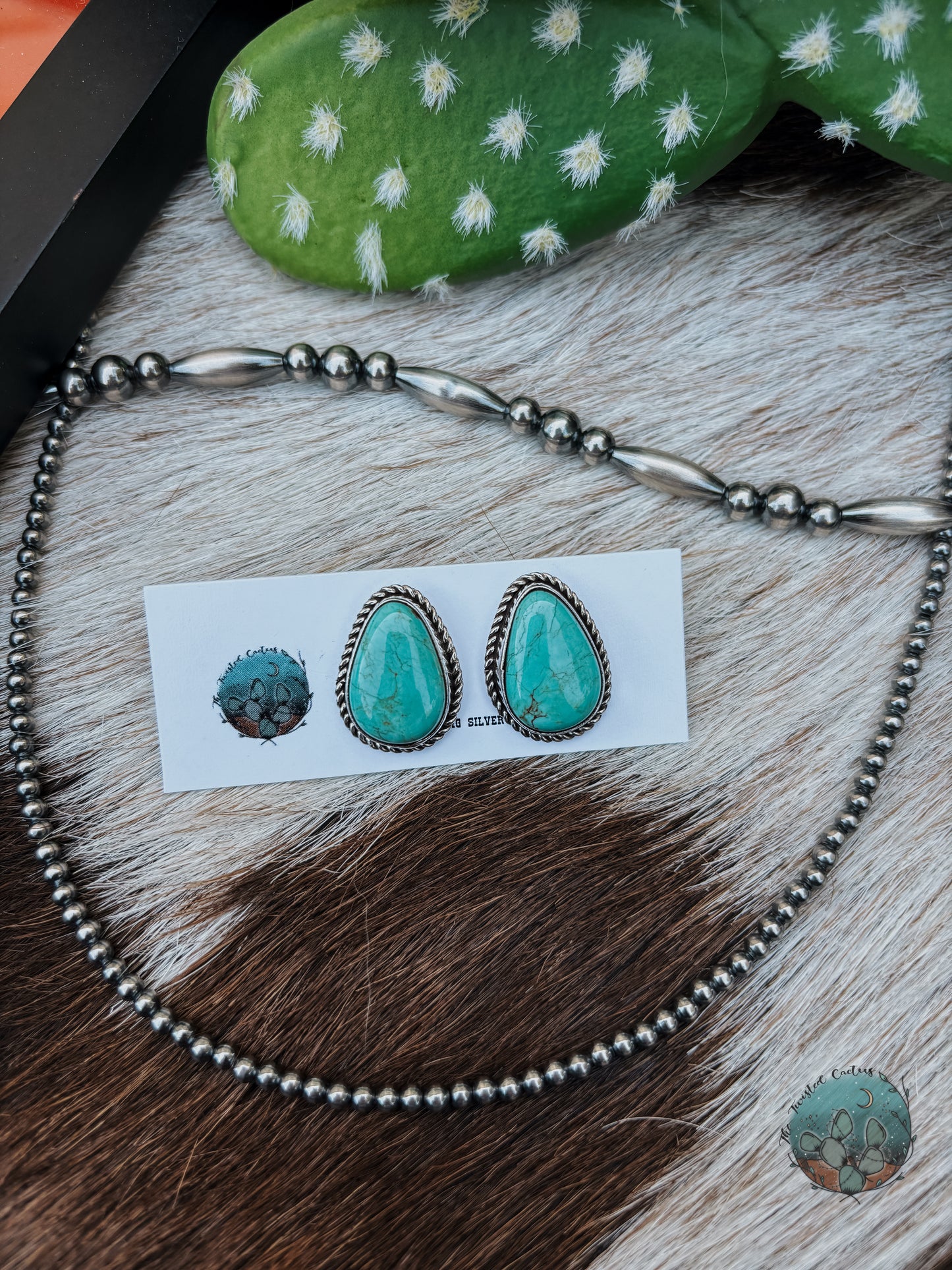 Turquoise Teardrop Studs