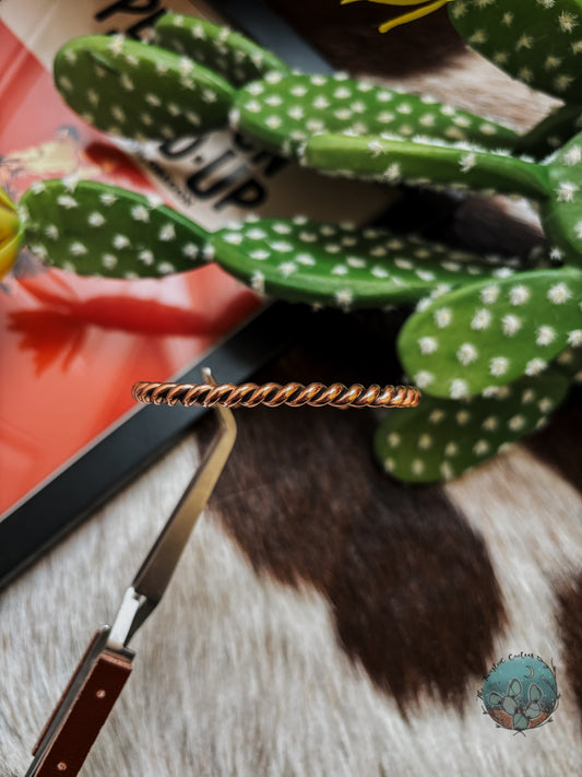 Copper Twist Wire Cuff