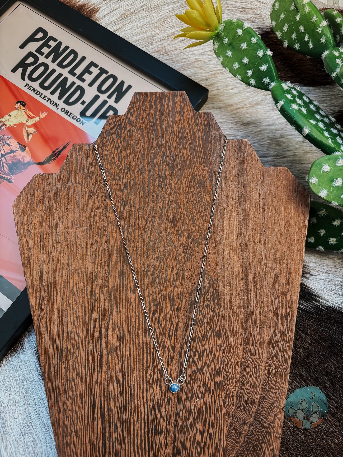 19.5in Dainty Lapis Necklace