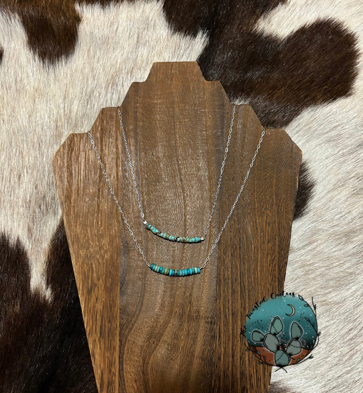 Sterling Silver & Turquoise Bar