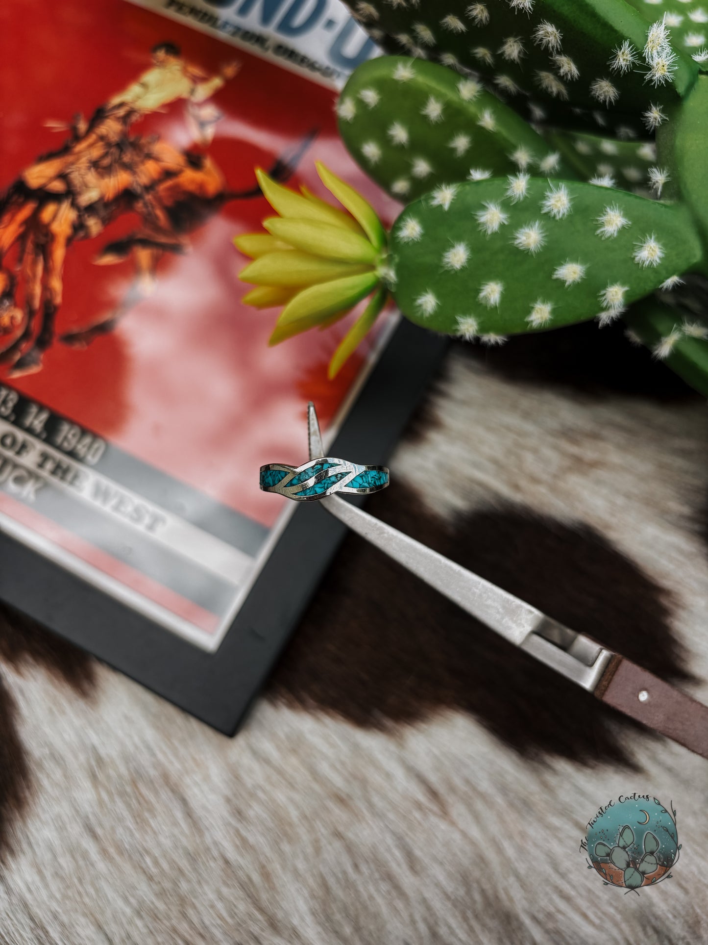 Turquoise Inlay Stacker