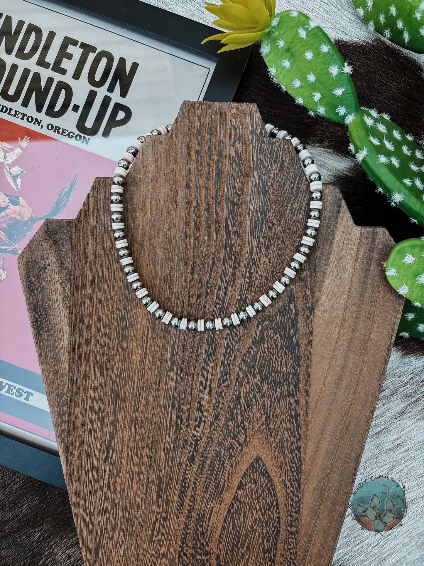 Pink Conch Pearl Strands