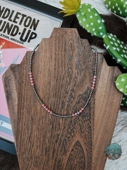 Pink Opal Sterling Silver Pearl