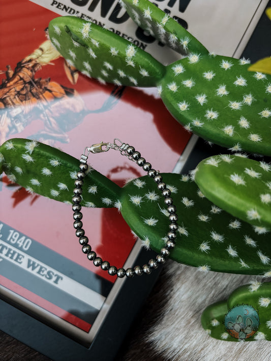 Sterling Silver Pearl Bracelet