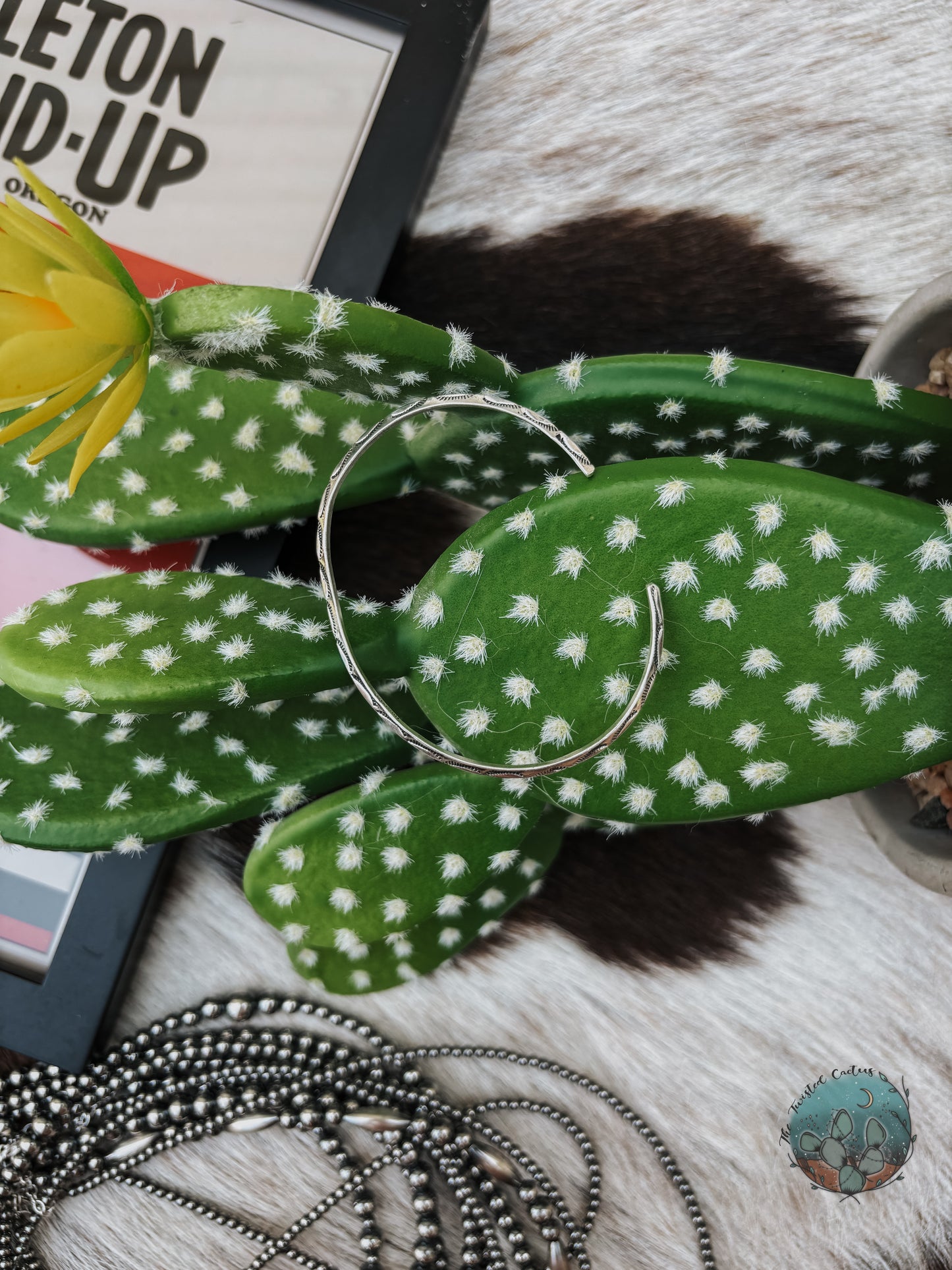 Stamped Sterling Silver Cuff