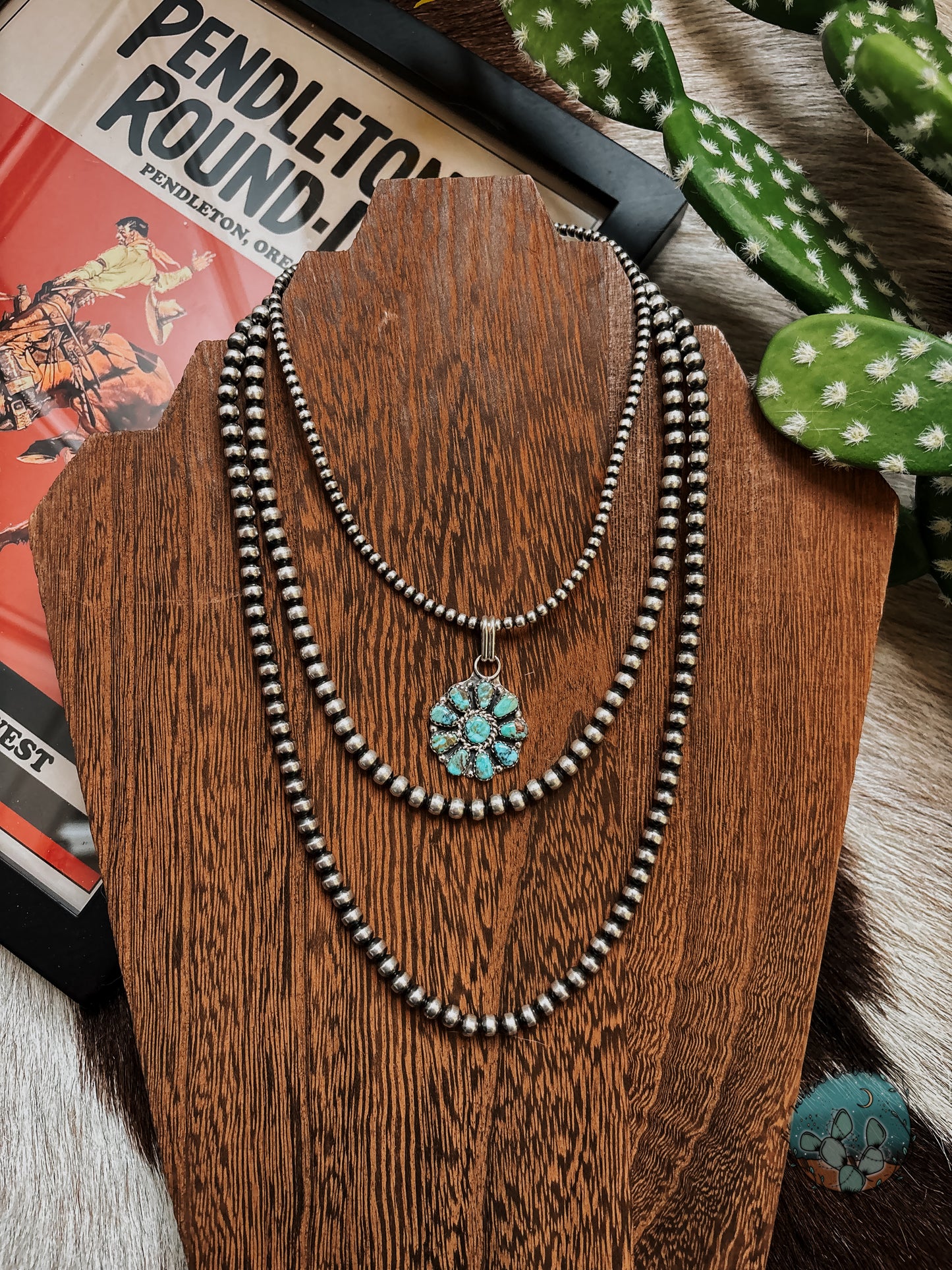 Turquoise Cluster Pendant