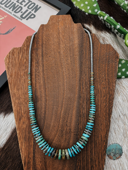 Large Turquoise Strand Necklace