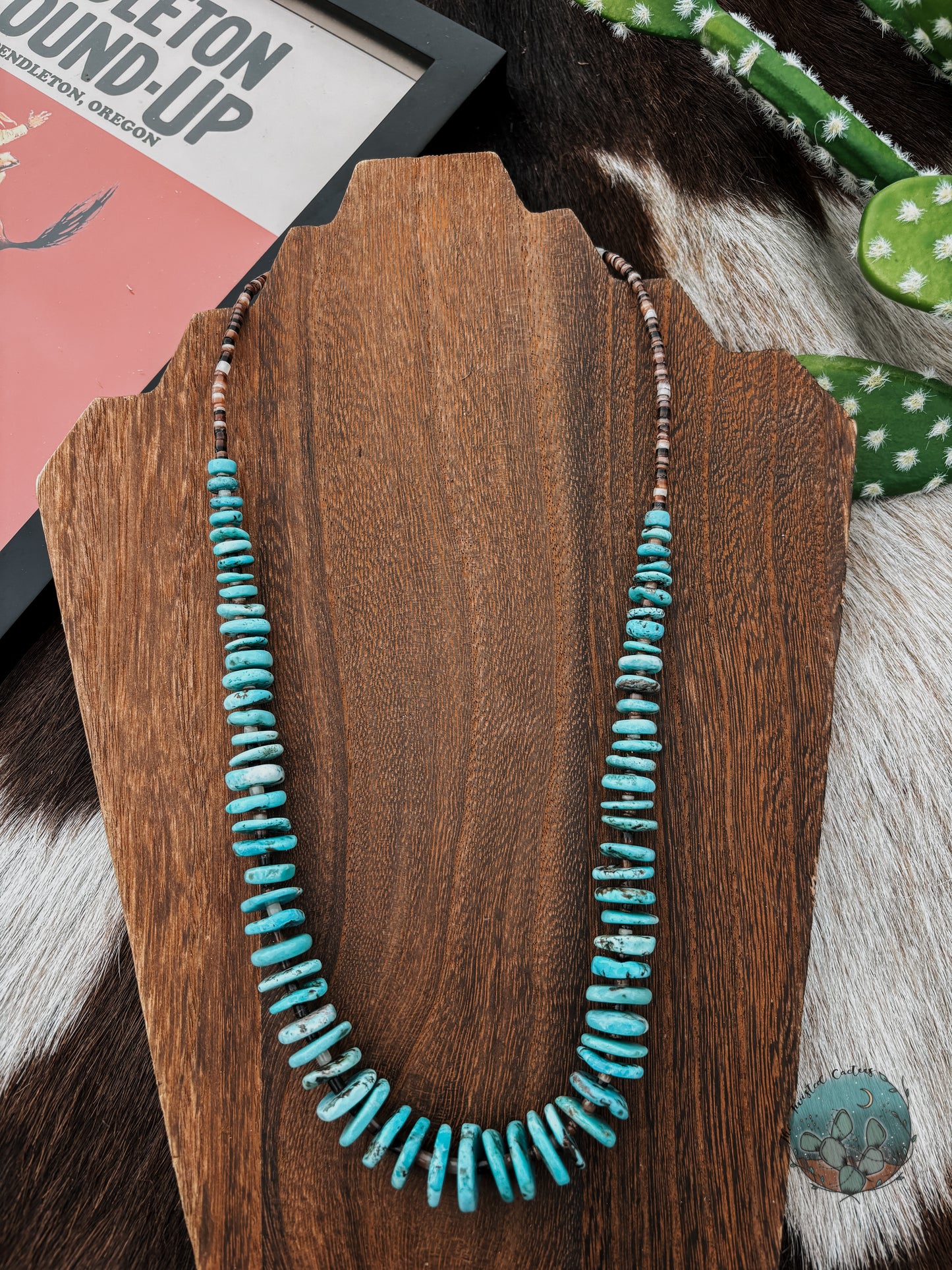 Large Turquoise Strand Necklace