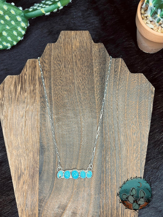 Kingsman Turquoise Bar Necklace