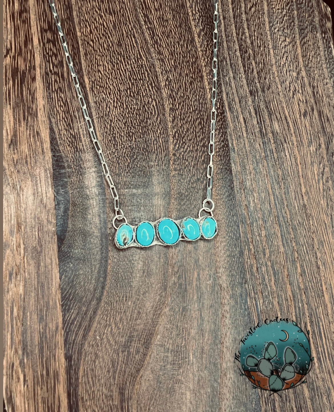 Kingsman Turquoise Bar Necklace