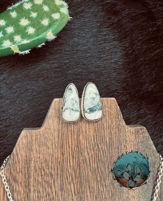 White Buffalo Earrings