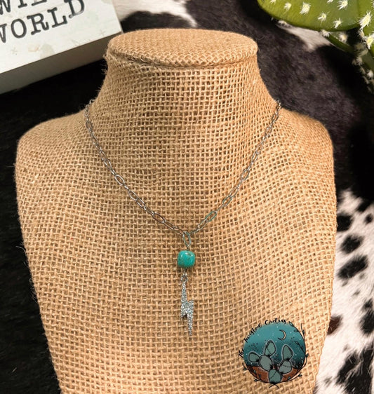 Chain Bolt with Real Turquoise